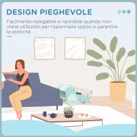 Scivolo per Bambini Pieghevole in Plastica Età 18 Mesi-3 Anni, 102x53x53cm, Verde