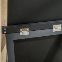 Specchio Moderno a Figura Intera da Parete e Autoportante, 37x157 cm, Bianco e Legno