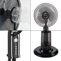 Ninove umidificatore ventilatore su piantana 75 w plastica nera 03_0008761