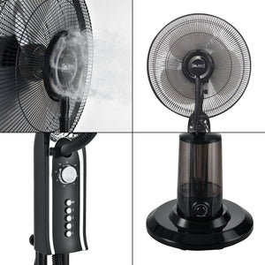 Ninove umidificatore ventilatore su piantana 75 w plastica nera 03_0008761