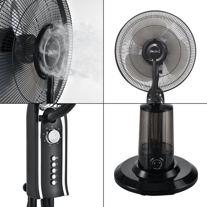 Ninove umidificatore ventilatore su piantana 75 w plastica nera 03_0008761