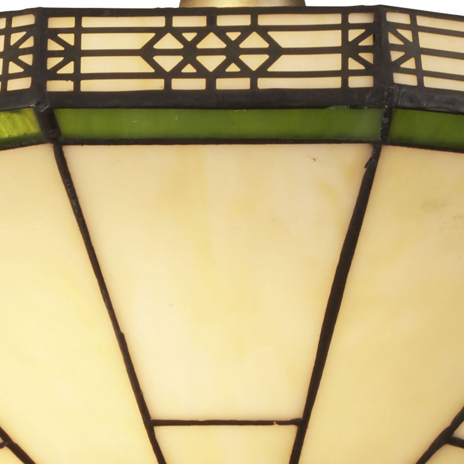 New York 2Lt Semi-Flush - Ottone e vetro colorato