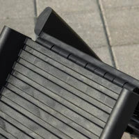 Rampa per Cani in Plastica PP, per Bagagliaio Inferiore a 75 cm, 155x39x14 cm, Nero