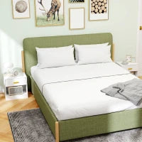 Set 2 Comodini Moderni in Legno con Cassetto e Ripiano Aperto, 39x28x41 cm, Bianco