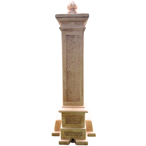 Fontana calcestruzzo cemento senza rubinetto 28x36xh.80cm modello emone esterno