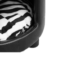 Pouf per cani e gatti zebrato con soffice cuscino fuss dog made in italy