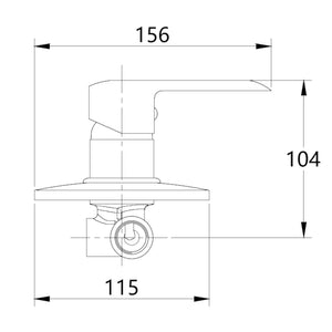 Tris rubinetti miscelatori bidet lavabo doccia ad incasso linea america cromata