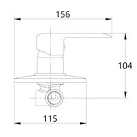 Tris rubinetti miscelatori bidet lavabo doccia ad incasso linea america cromata