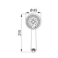 Doccetta samoa 5 getti abs anticalcare cromato