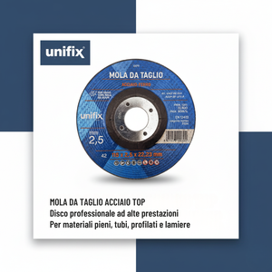 Disco da taglio top per materiali pieni acciaio ferro tubi e profilati *** misura Ø 115 x 2,5 x 22 mm, confezione 1