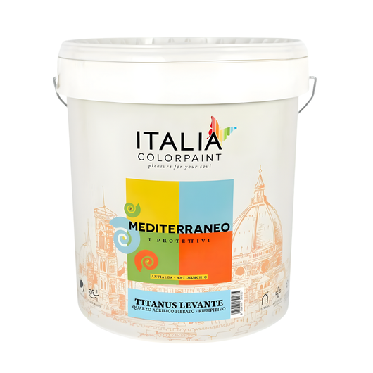 Idropittura al quarzo titanus levante antialga e antimuffa bianca *** formato 4 lt, confezione 1