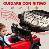 Macchina Elettrica per Bambini 3-5 Anni Land Rover Officiale 12V con Telecomando, Sospensioni, Luci LED, Rosso