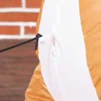 Renna Gonfiabile di Natale da 180 cm con Luci LED, Ventilatore Interno e Accessori, in Poliestere IP44, Marrone