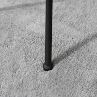 Tavolino da Giardino Rotondo in Metallo con Piano in Ceramica, Design a Mosaico, Ф35.5x53.5cm, Blu