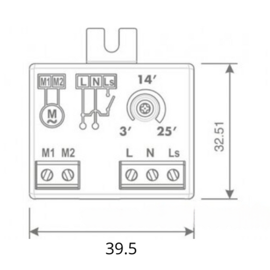 Oerre timertronic temporizzatore elettronico per spegnimento ritardato 200v