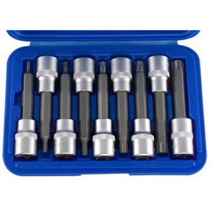 SERIE SET 9pz CHIAVI A BUSSOLA 1/2" INSERTO TORX T20-T60 CONDOR 5065