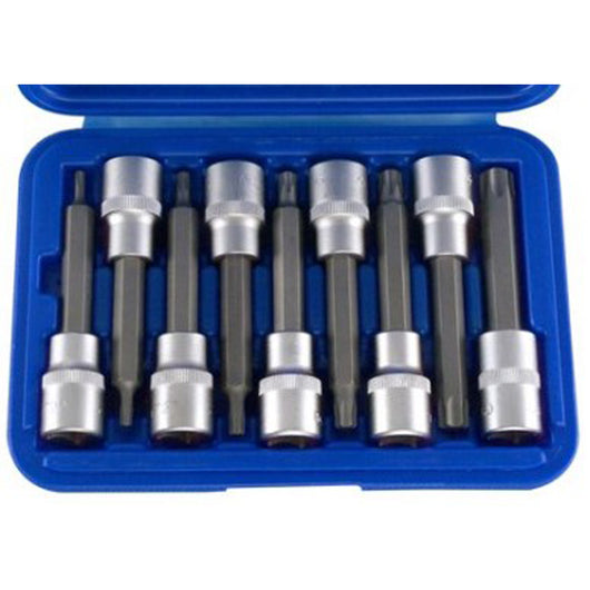 SERIE SET 9pz CHIAVI A BUSSOLA 1/2" INSERTO TORX T20-T60 CONDOR 5065
