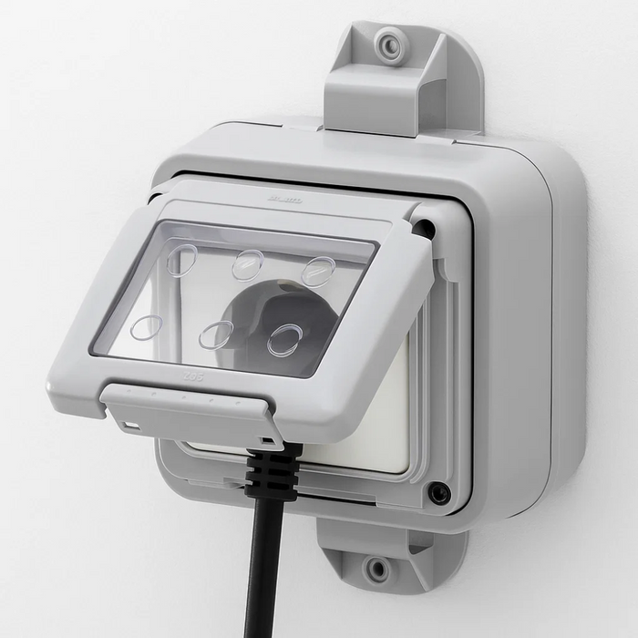 Gewiss 27057 contenitore stagno da palo 3 moduli ip55 grigio chiaro