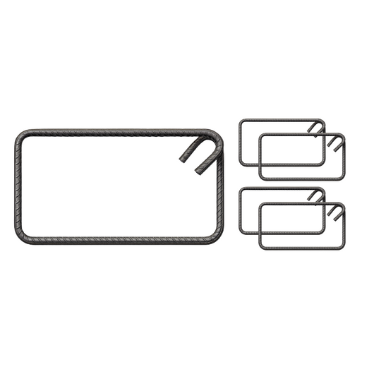 Staffe armatura ferro 20x40 cm strutture cemento disponibili diverse quantità *** pezzi 50, confezione 1