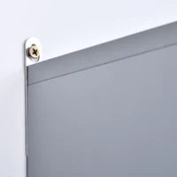 Armadietto Bagno con Specchio a 2 Ante, Specchio Bagno Contenitore con Ripiano Regolabile in Legno, 48x14.5x45cm, Grigio