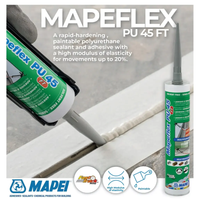Mapeflex pu 45 ft adesivo e sigillante poliuretanico elastico 300 ml *** colore- bianco - 100, confezione 1