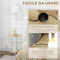 Lampada da Terra Moderna con Tavolino a 2 Livelli per Soggiorno e Camera da Letto, 43L x 39.5P x 162A cm