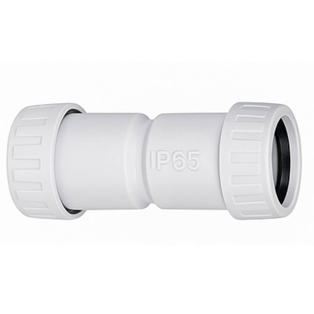 Faeg raccordo tubo rigido manicotto ip65 vari diametri tecnopolimero grigio *** diametro 25 millimetri, confezione 1