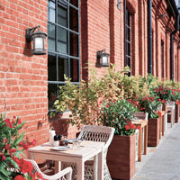 Lampade Da Parete Vintage Da Esterno Alluminio Marrone 1 Luce E27 60W Ip44