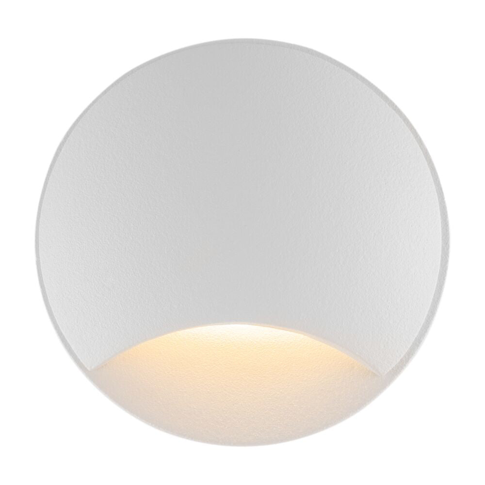 Segnapasso Da Esterno Moderno Biscotti Led Integrato 3W Alluminio Bianco Ip65