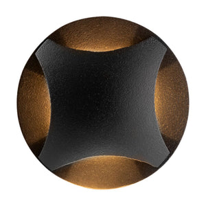 Segnapasso Da Esterno Moderno Biscotti Led Integrato 3W Alluminio Nero Ip65