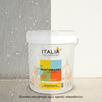 Idropittura quarzo acrilsilossanico fibrato mediterraneo maestrale bianco *** formato 14 lt, confezione 1
