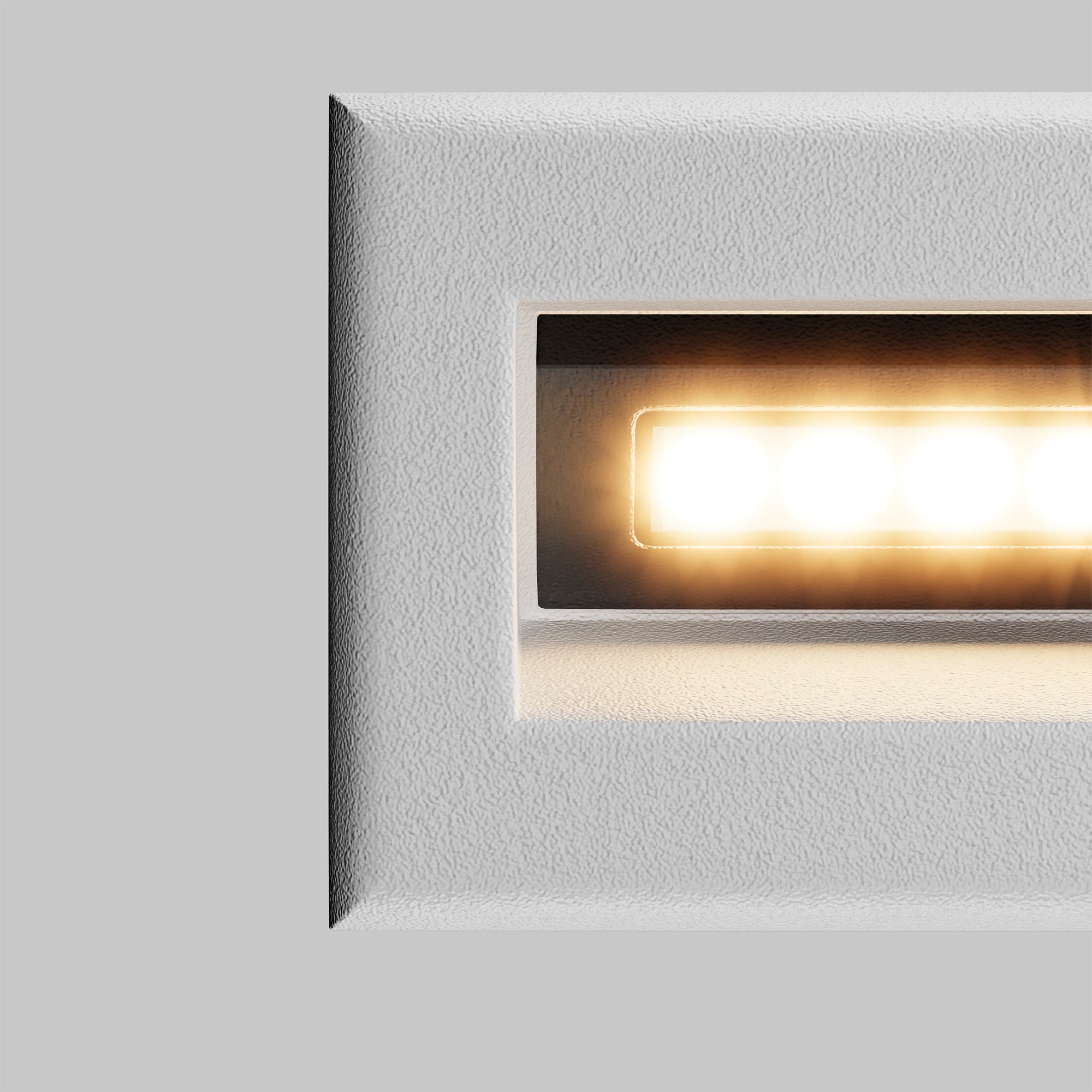 Segnapasso Da Esterno Moderno Bosca Led Integrato 3W Metallo Bianco Ip65