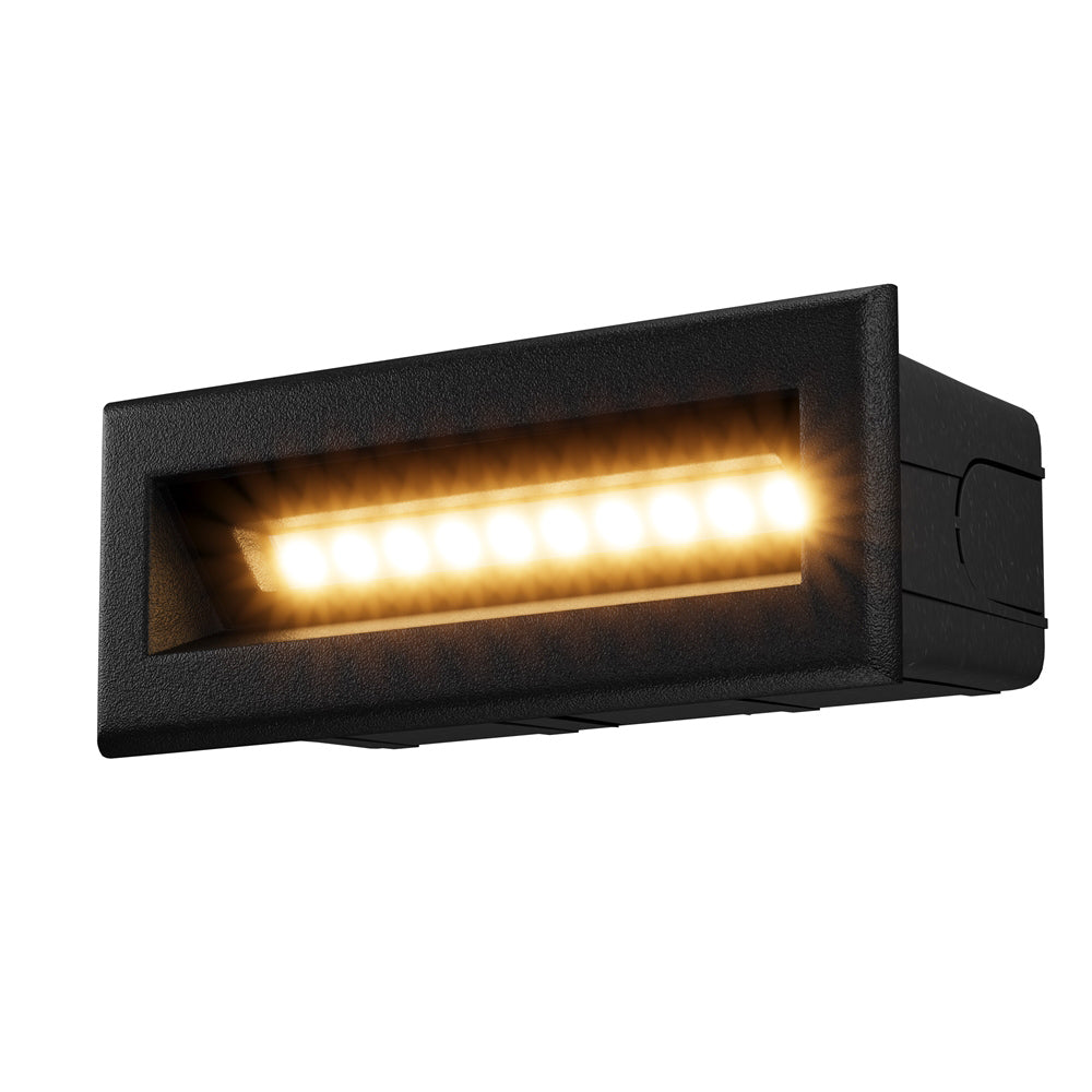 Segnapasso Da Esterno Moderno Bosca Led Integrato 5W Metallo Nero Ip65