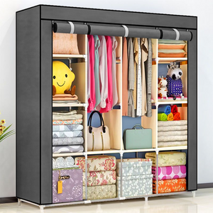 Armadio Nero 170x45x170 cm Ideale per Camera da Letto