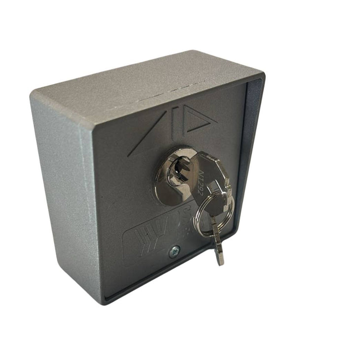 Vds 198/2 selettore da parete con chiave in alluminio alta sicurezza grigio