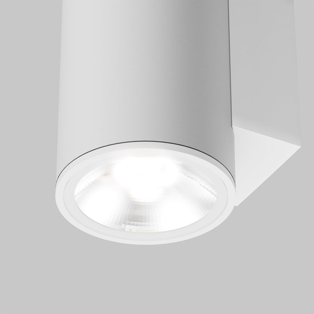 Lampada Da Parete Moderna Da Esterno Metallo Bianco Luce Led 10W Ip65