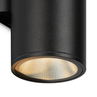 Lampada Da Parete Moderna Da Esterno Metallo Grafite Luce Led 24W Ip65