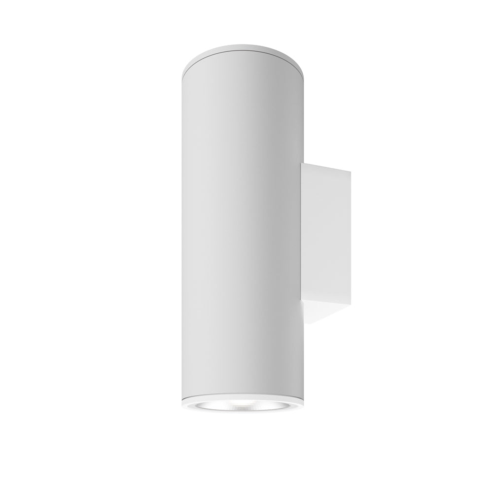 Lampada Da Parete Moderna Da Esterno Metallo Bianco Luce Led 24W Ip65
