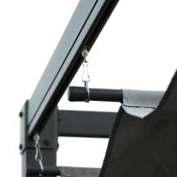 Pergola retrattile a soffietto Pergola retrattile 4 x 3 m struttura in metallo con trattamento anticorrosione tela in poliestere 180 g/m² grigio scuro