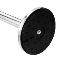 Outsunny Set 2 Colonnine Segnapercorso con Nastro Estendibile di 2 m, Paletti Delimitazione in Acciaio Inox e Nylon, Ø32x90 cm, Nero e Argento