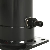 Doccia Solare da 20L con Rubinetto Inferiore e Temperatura Regolabile, in Lega di Zinco, 15.5x15.5x222 cm, Nero