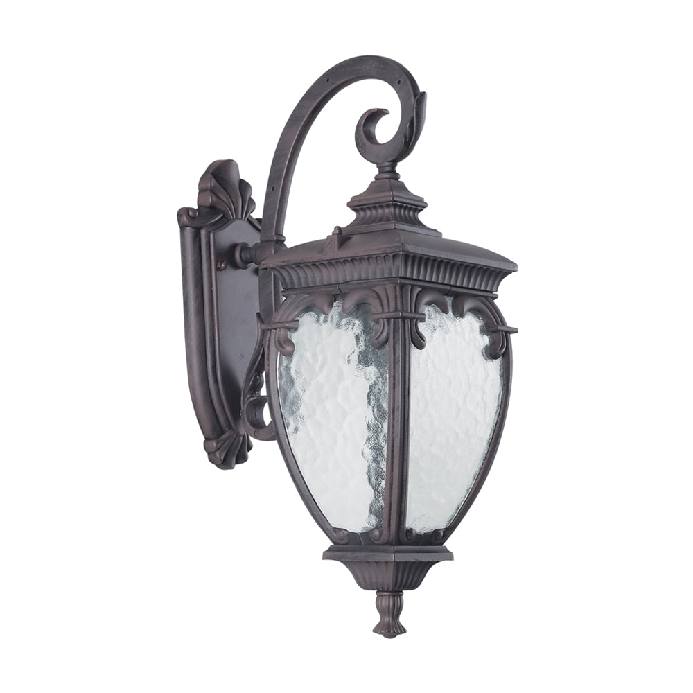 Lampada Da Parete Classica Da Esterno Alluminio Bronzo 1 Luce E27 60W Ip44