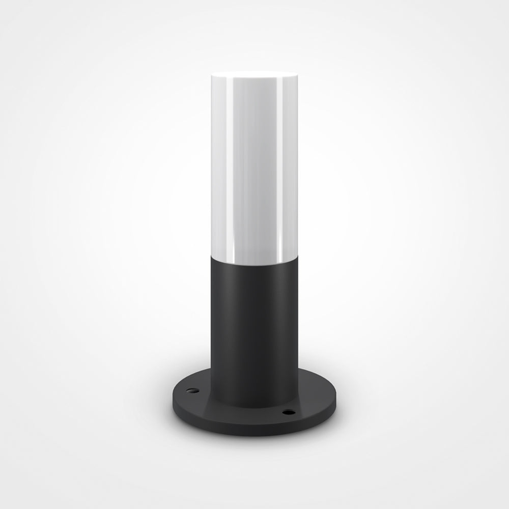 Lampione Per Esterno Moderno Metallo Nero 1 Luce Le27 60W Ip54