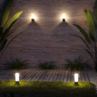 Lampione Per Esterno Moderno Metallo Grigio 1 Luce E27 60W Ip54