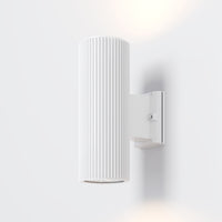 Lampada Da Parete Moderna Da Esterno Metallo Bianco Luce2E27 60W Ip54