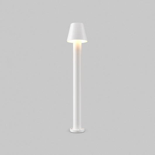 Lampada Da Terra Moderna Da Esterno Metallo Bianco Luce Led 5W Ip65