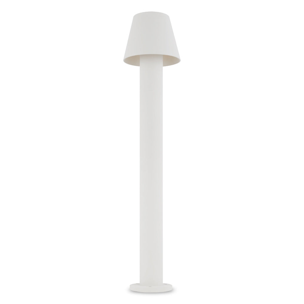 Lampada Da Terra Moderna Da Esterno Metallo Bianco Luce Led 5W Ip65