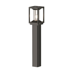 Paletto Da Esterno Moderno Cell Luce E27 15W Alluminio Grigio Ip54