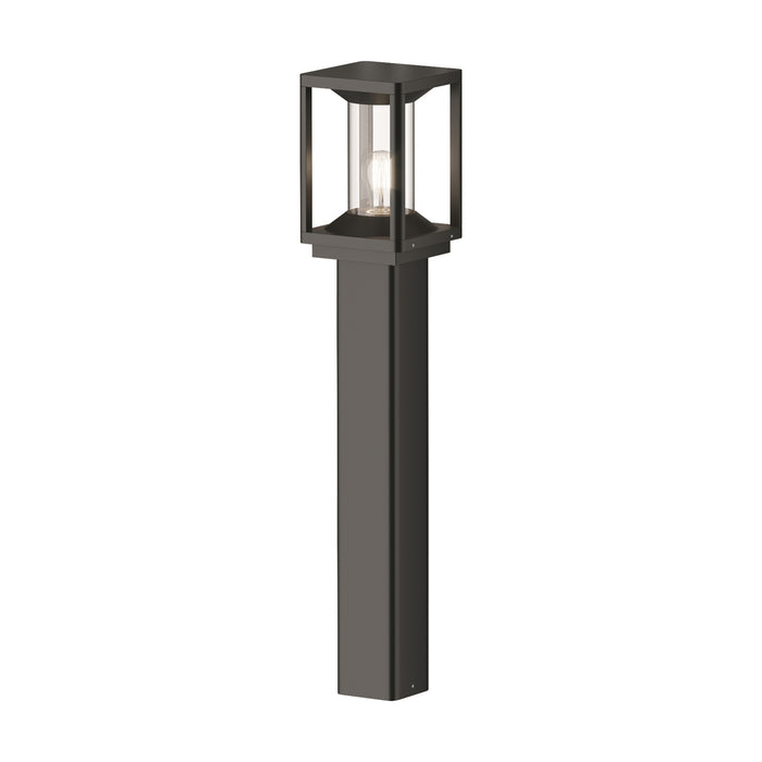 Paletto Da Esterno Moderno Cell Luce E27 15W Alluminio Grigio Ip54