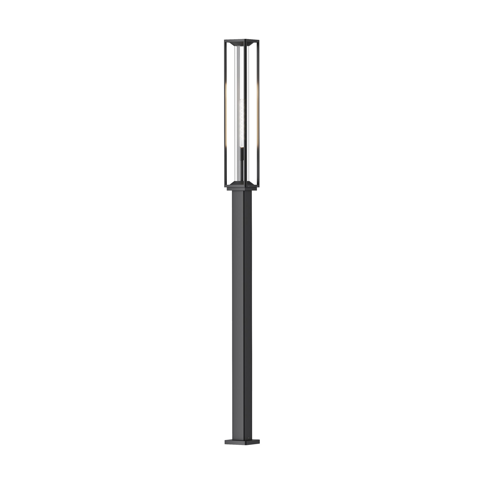 Lampione Da Esterno Moderno Cell 1 Luce E27 15W Alluminio Grigio Ip54
